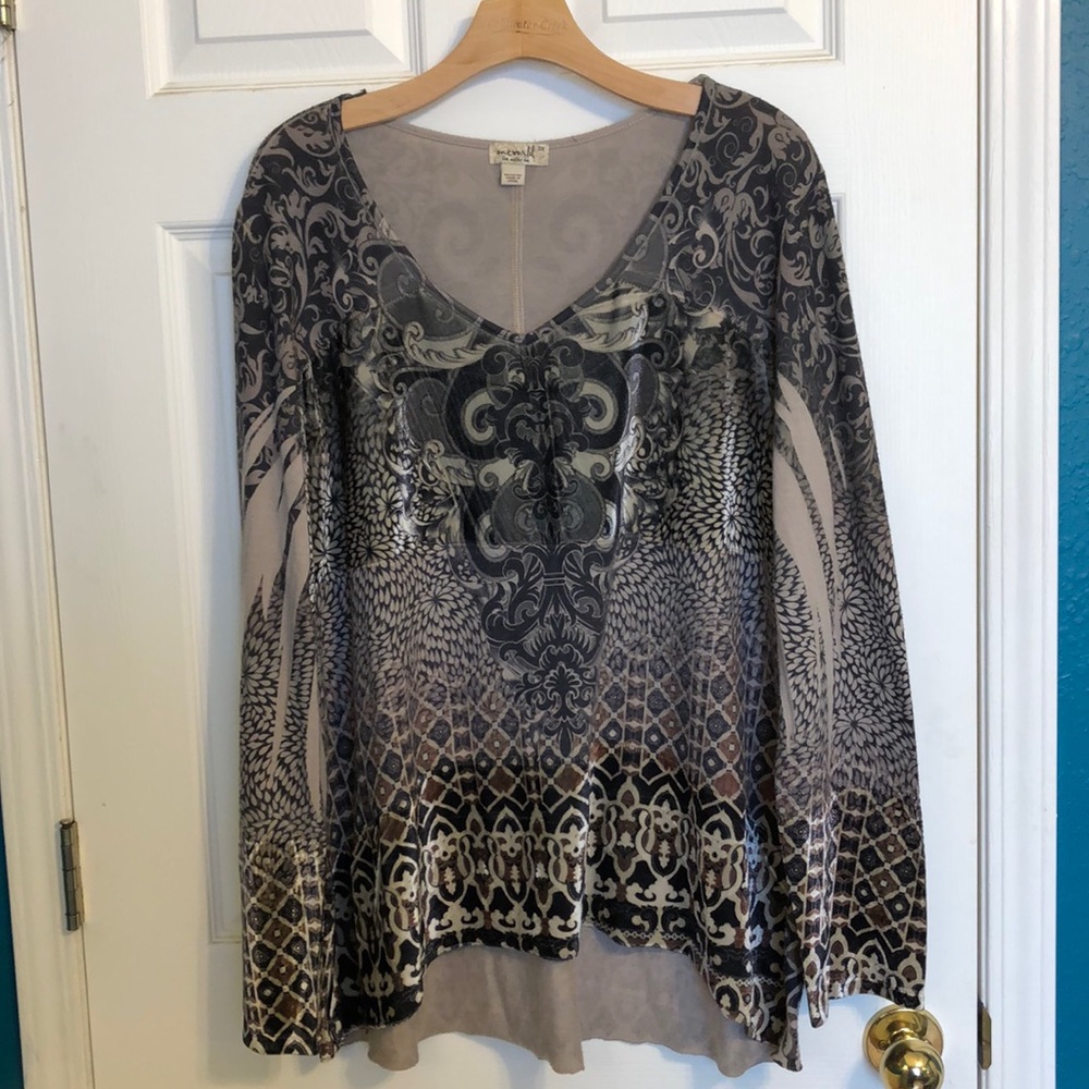 Size 3X One World long sleeve blouse